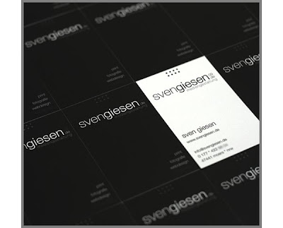Beautiful Black White Business Cards