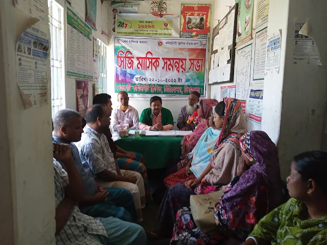 খেড়কাটি ক্লিনিক মাসিক সমন্বয় সভা অক্টোবর/২০২২