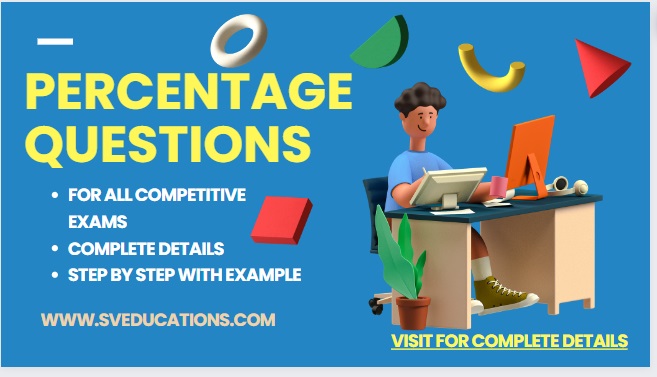 Percentage Questions For Competitive Exams