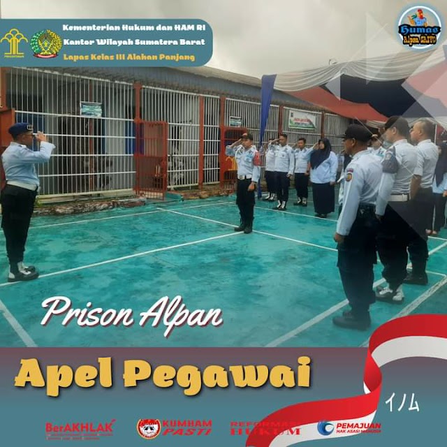 Apel Rutin Pegawai Lembaga Permasyarakatan Alahan Panjang.Ini Kata Kalapas Darman ,SH.MH