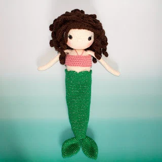 mermaid tail crochet doll pattern