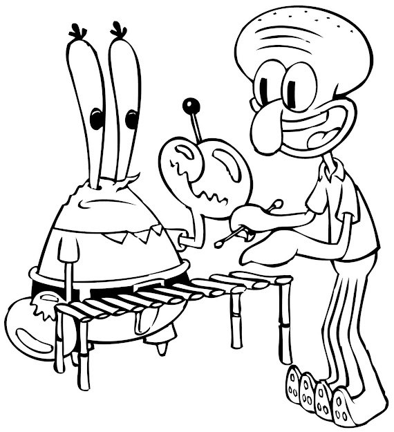 Spongebob Squarepants Coloring Pages To Print Gallery Photos