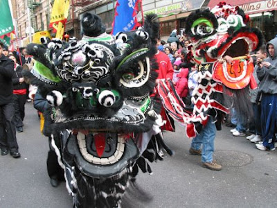 traditional chinese new year parade