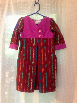 Improvisational toddler dress by my amazing mom