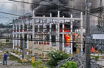 Incendio en CFE: Explosión de transformador genera flamazo y apagón en Región 91