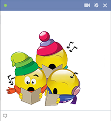 Caroler Facebook smileys