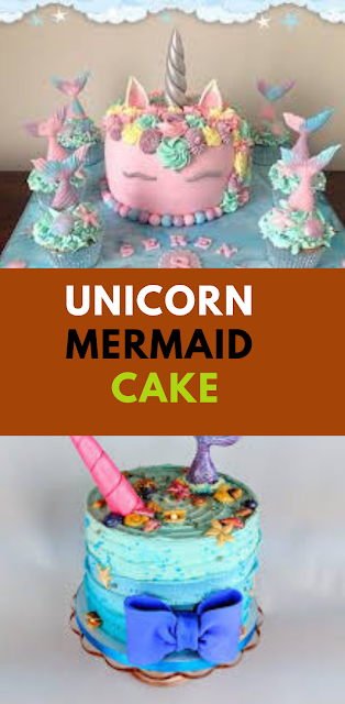 how to make unicorn mermaid cake