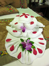 Tortugas hechas con toallas en Costa Rica
