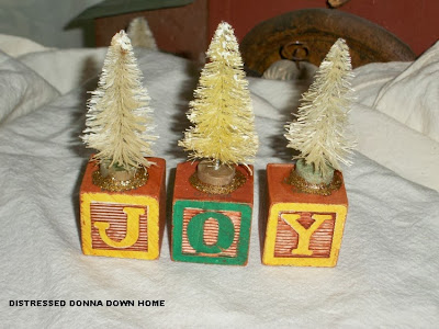 bottle brush trees, blocks