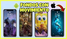 Como Poner FONDOS ANIMADOS con Movimiento en Android y Iphone ✅📱/ Wallpapers gratis✨🔥