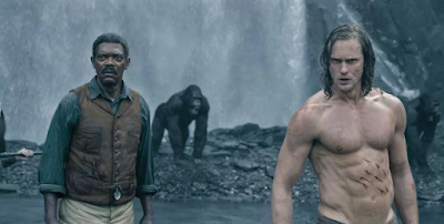 Samuel L. Jackson and Alexander Skarsgård in The Legend of Tarzan