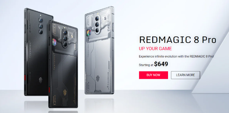 Red Magic 8S Pro Global launched: SD8+ G2, 165W fast charging and advanced cooling!