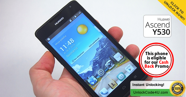 Factory Unlock Code for Huawei Ascend Y530