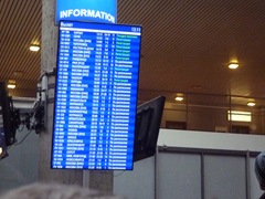 tabellone delle partenze da Pulkovo 1 (San Pietroburgo)