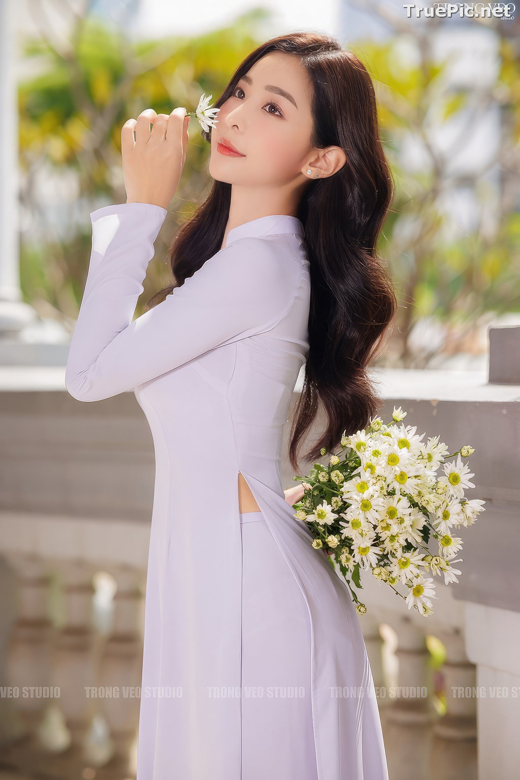 Image Vietnamese Model - Beautiful Girl and Daisy Flower - TruePic.net (129 pictures) - Picture-58