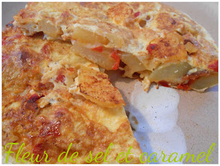 Tortilla pommes de terre, poivrons et chorizo