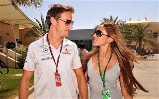 Jenson Button with Girlfriend