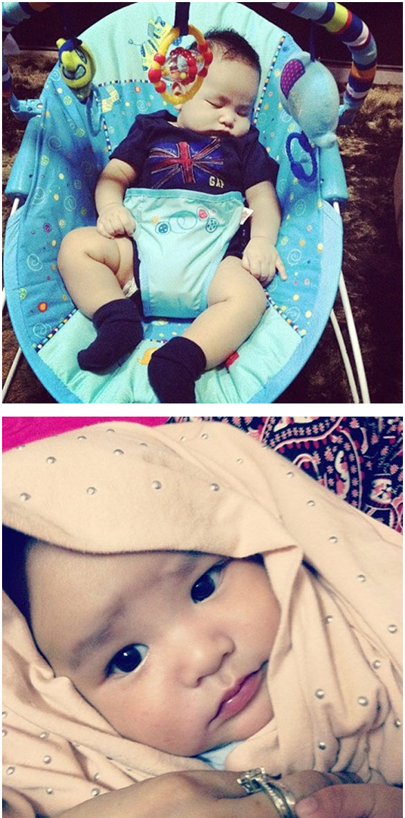 Gambar Bayi Ayu Raudhah Yang Sangat Comel