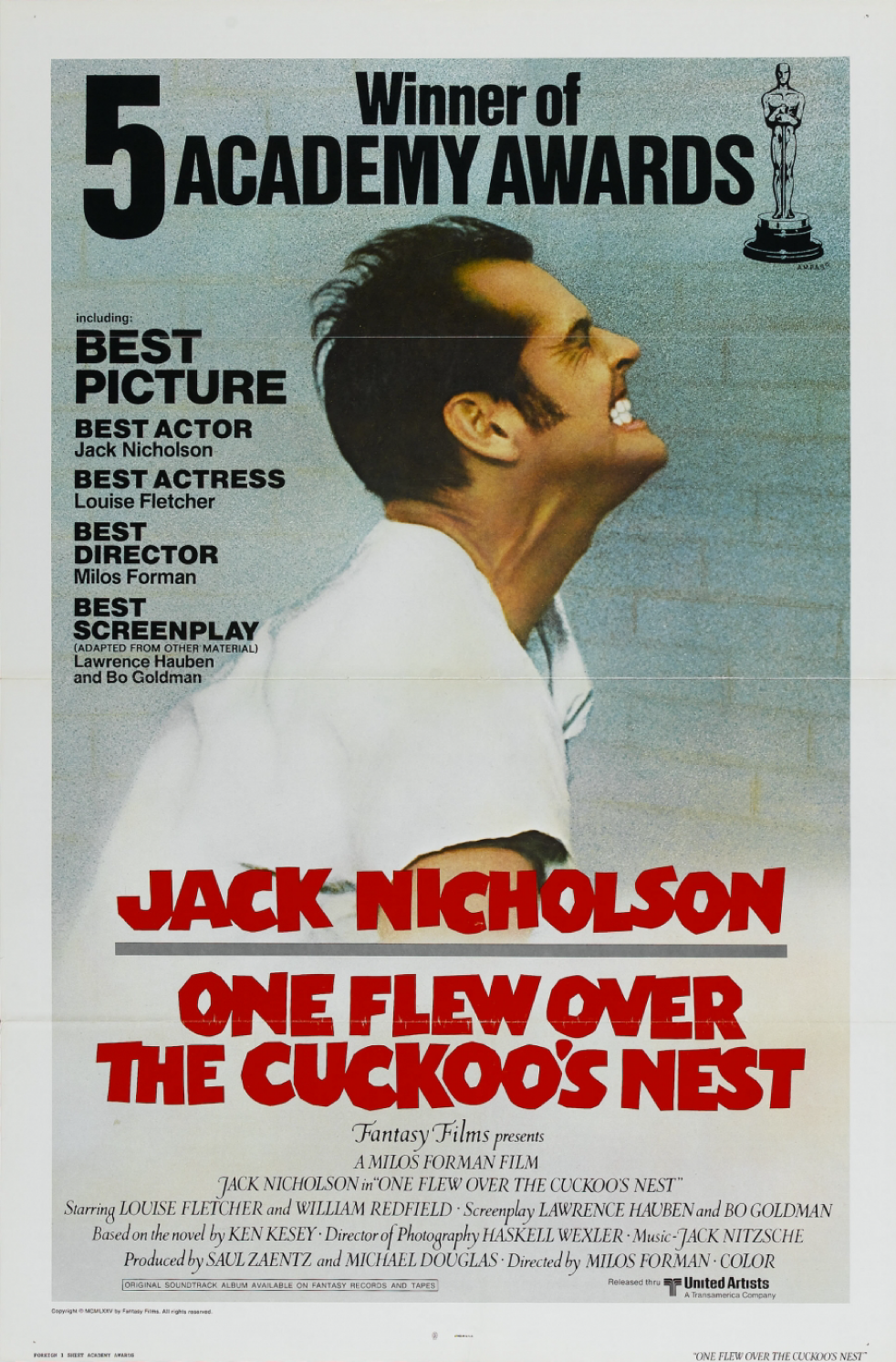 1975 One Flew Over The Cuckoo's Nest