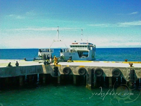 Roro Ferry docked at the pier in Occidental Mindoro