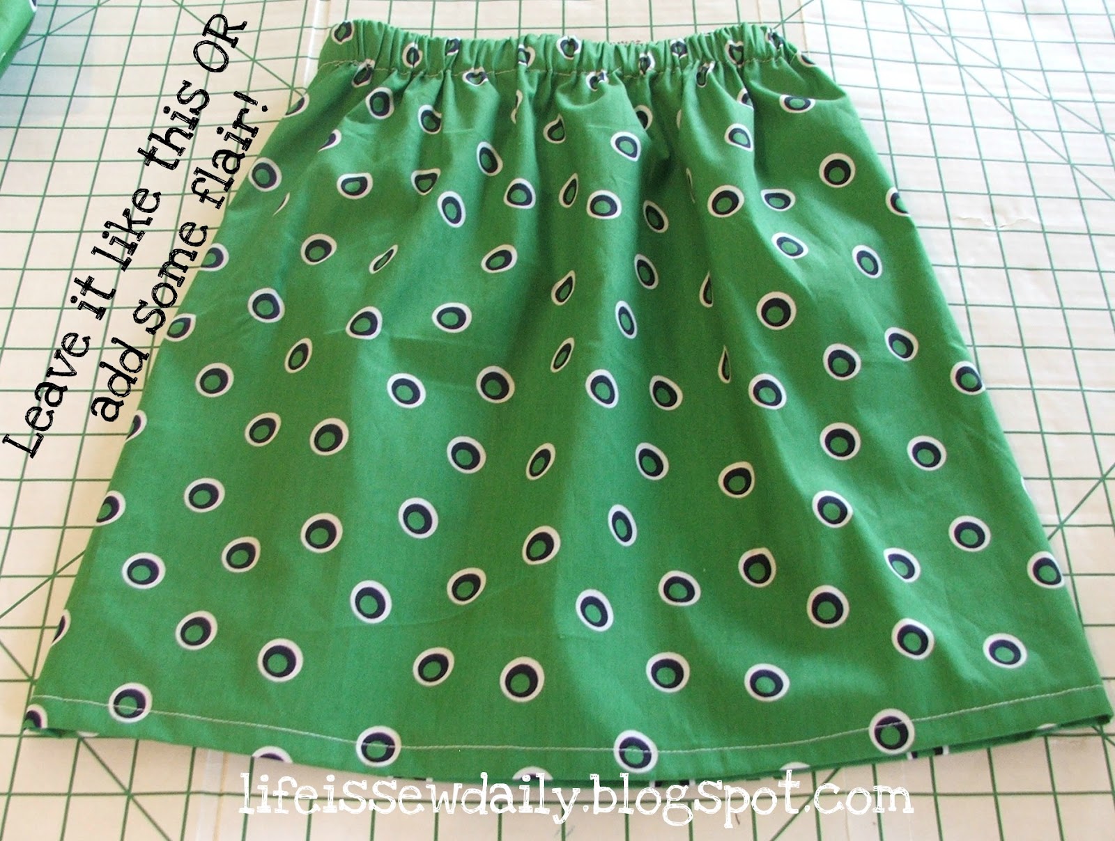 How to make a skirt with elastic waist