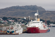 . in the Falklands before sailing, while the ship was alongside at FIPASS. (img )