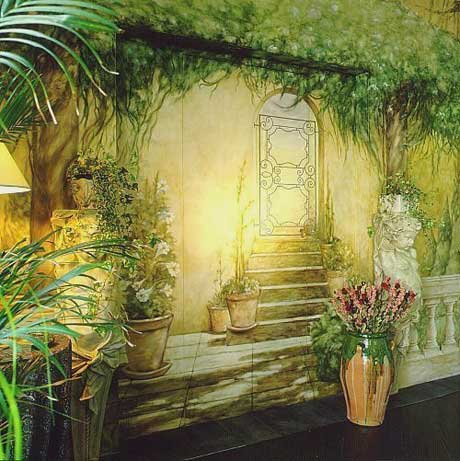 Wall  Ideas on The Best Painting And Art Design  3d Nature Wall Painting