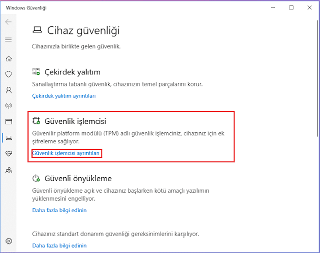 Bilgisayarınızda TPM 2.0 Güvenliğinin Olup Olmadığını Kontrol Etme