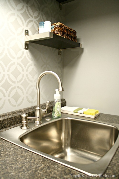 basement kitchenette sink