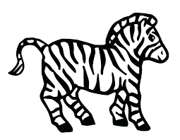 Printable Baby Zebras Coloring Pages