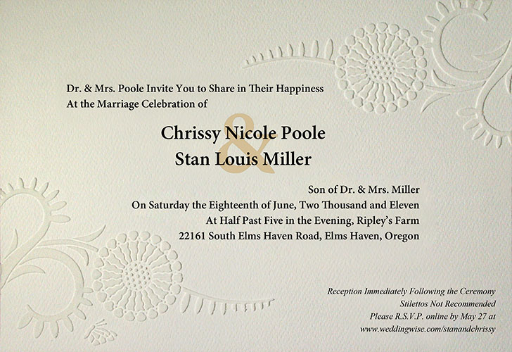 Last year at about this time we were handcrafting wedding invitations