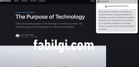 Sitelerin Özetini Çıkartan Yapay Zeka Chrome ReaderGPT Yeni 2024