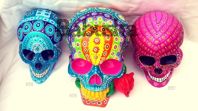 Calaveras puntillismo B1254 Babuska