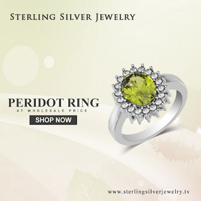 peridot sterling silver rings