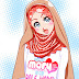 Cute Hijab Cartoon Wallpaper