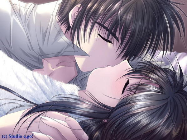 wallpaper emo kiss. wallpaper emo anime love kiss.