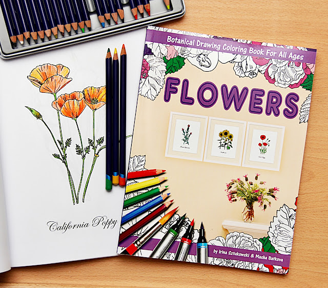 Best Flowers Coloring Book