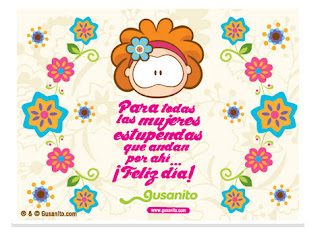 tarjeta dia de la mujer flores