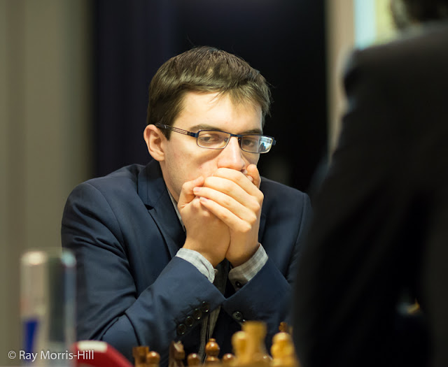 Maxime Vachier-Lagrave en el London Chess Classic 2015