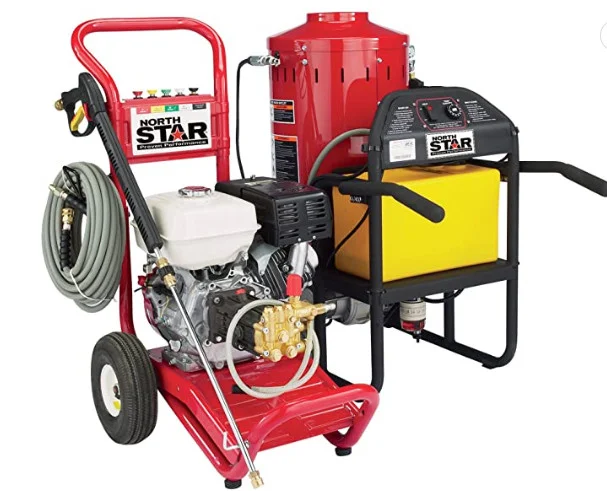 NorthStar Electric Wet Steam Cleaner and Hot Water Commercial Pressure Power Washer Add-on Unit - 4000 PSI, 4 GPM, 115 Volts