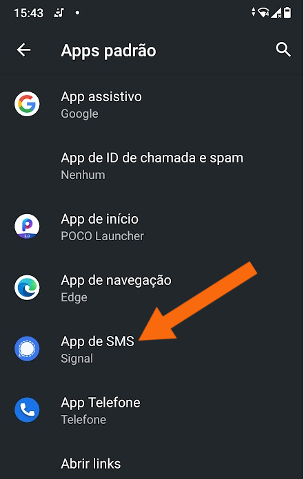 Aplicativo de SMS