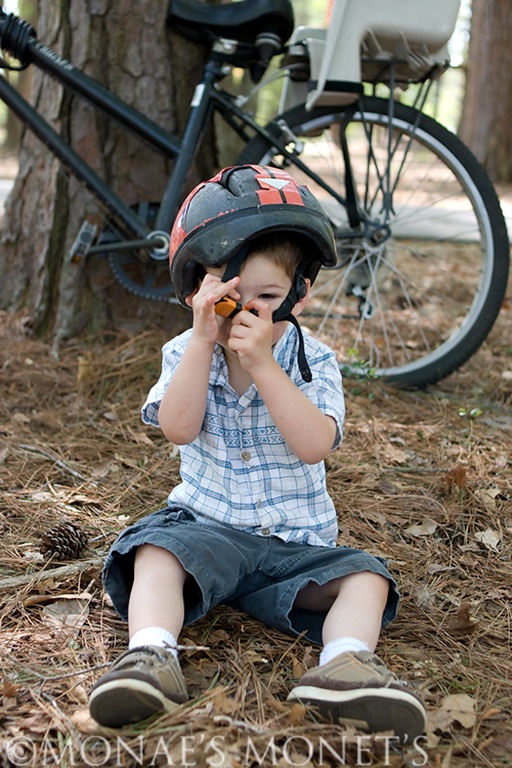 Scott putting on helmet 1 blog