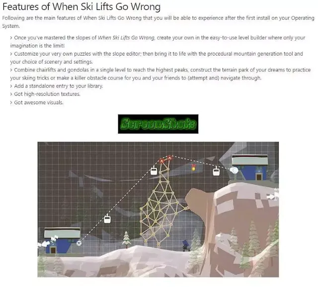 When Ski Lifts Go Wrong Game Free Download 100% Safe