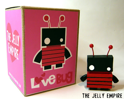 Robo Jelly LoveBug Resin Figure and Packaging by The Jelly Empire