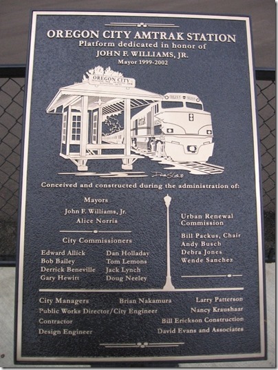 IMG_9079 Oregon City Amtrak Station Plaque on September 17, 2007