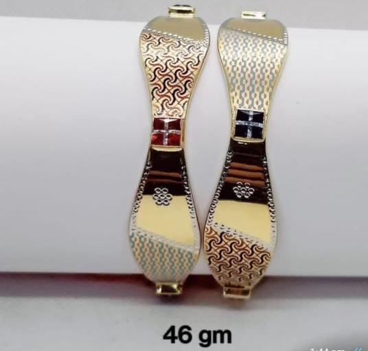 Latest Machine Gold Bangles Designs Simple And Beautiful For Dailywear Light Weight