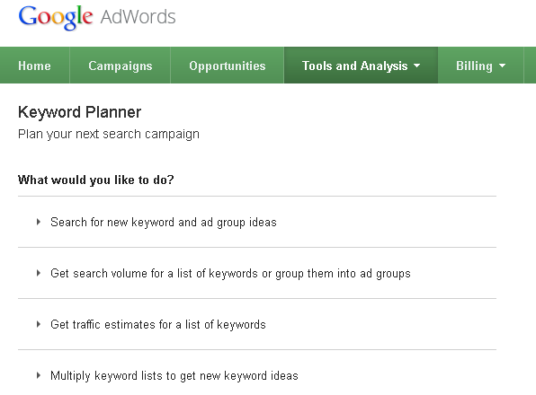 Cara Riset Keyword Dengan Google Planner