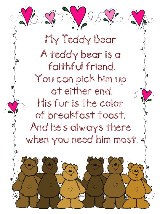Teddy Bear Poems 10