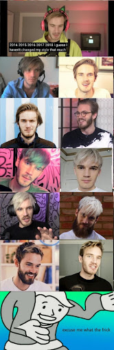 pewdiepie hair colour