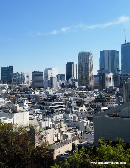 vistas de Tokio desde Omotesando